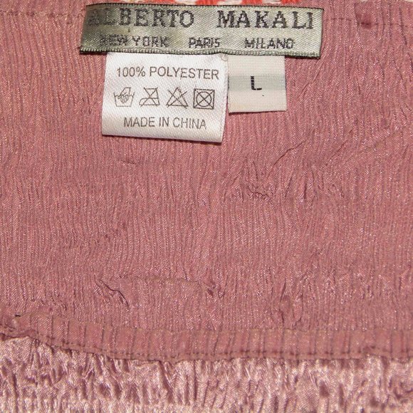 Alberto Makali Gorgeous Mixed Fabric Top Size Large - Picture 2 of 9